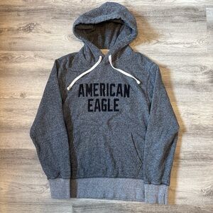 American Eagle Outfitters Charcoal Hoodie for Men